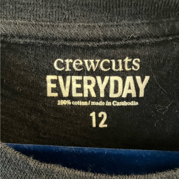 J. Crew/Crewcuts Girls Long sleeve Nacy T-shirt with Deer Applique Sz 12 - Picture 7 of 7